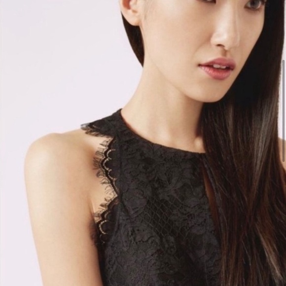 NWOT Ted Baker Open Black Tulle Lace Black Dress - Picture 2 of 3